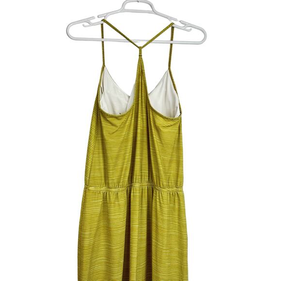 Prana Ayla Dress Green Yellow Stripe Med - Picture 5 of 12